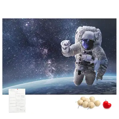 Tableau en liège déco Astronaute