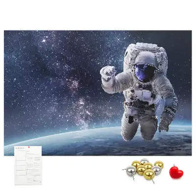 Tableau en liège déco Astronaute