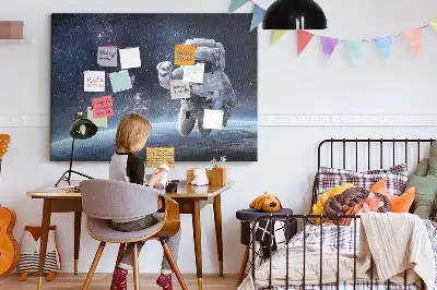 Tableau en liège déco Astronaute