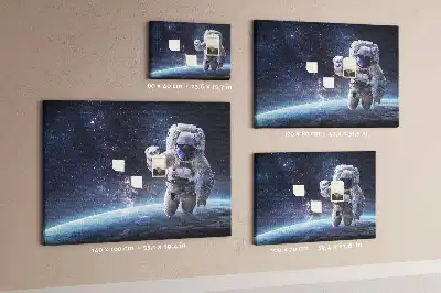 Tableau en liège déco Astronaute
