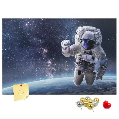 Tableau en liège déco Astronaute