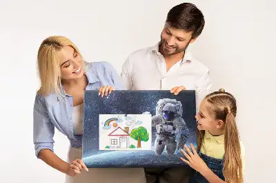 Tableau en liège déco Astronaute