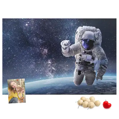 Tableau en liège déco Astronaute