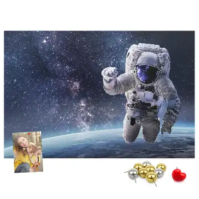 Tableau en liège déco Astronaute
