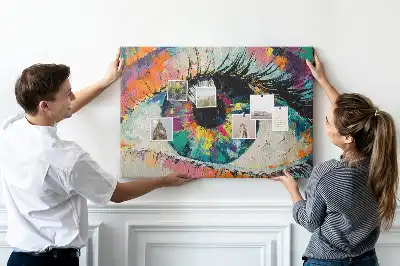Tableau en liège déco Pupille de l'œil humain