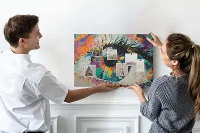 Tableau en liège déco Pupille de l'œil humain