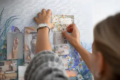 Tableau d’affichage en liège Papillon dans le pré