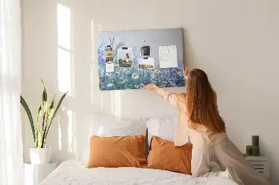 Tableau d’affichage en liège Papillon dans le pré