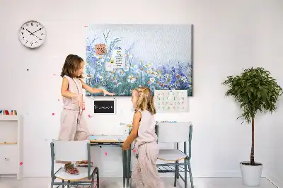 Tableau d’affichage en liège Papillon dans le pré