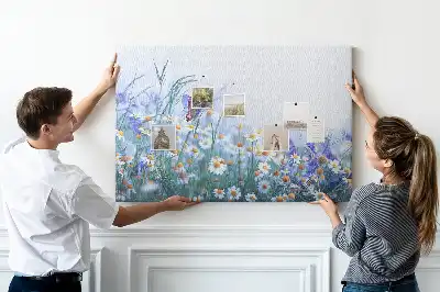 Tableau d’affichage en liège Papillon dans le pré