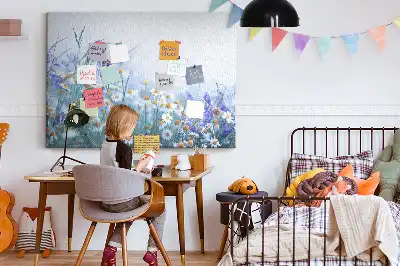 Tableau d’affichage en liège Papillon dans le pré