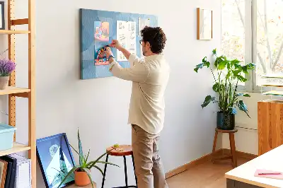 Tableau de liège Triangles géométriques abstraits