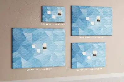 Tableau de liège Triangles géométriques abstraits
