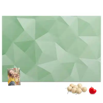 Tableau d’affichage en liège Motif triangulaire abstraction