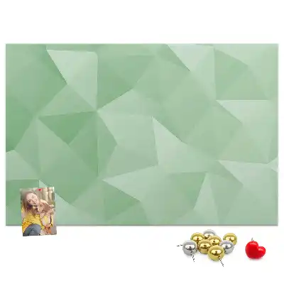 Tableau d’affichage en liège Motif triangulaire abstraction