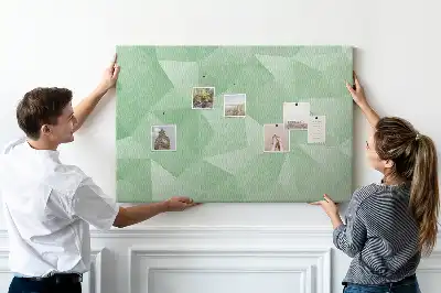 Tableau d’affichage en liège Motif triangulaire abstraction
