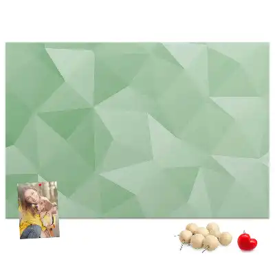 Tableau d’affichage en liège Motif triangulaire abstraction