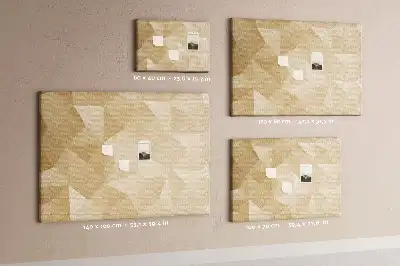Tableau en liège déco Composition triangulaire moderne