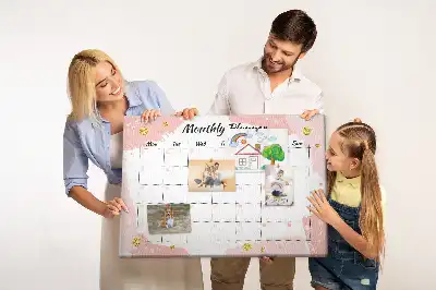 Tableau d’affichage en liège Planification mensuelle tâches