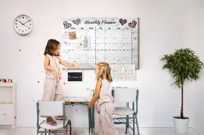 Tableau en liège déco Planificateur mensuel Mode