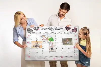 Tableau en liège déco Planificateur mensuel Mode