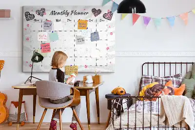 Tableau en liège déco Planificateur mensuel Mode