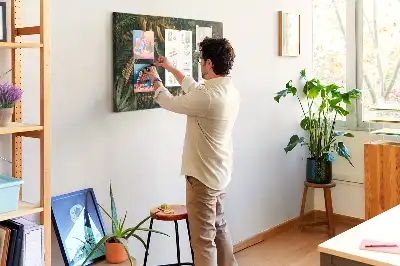 Tableau d’affichage en liège Feuilles jungle