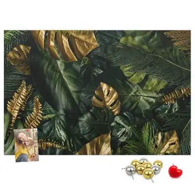 Tableau d’affichage en liège Feuilles jungle