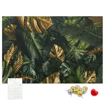 Tableau d’affichage en liège Feuilles jungle