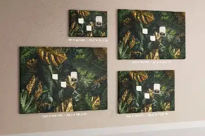 Tableau d’affichage en liège Feuilles jungle