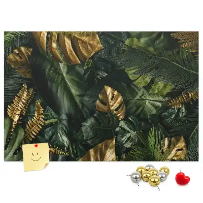Tableau d’affichage en liège Feuilles jungle