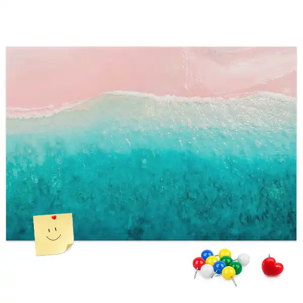 Tableau de liège Côte de plage exotique