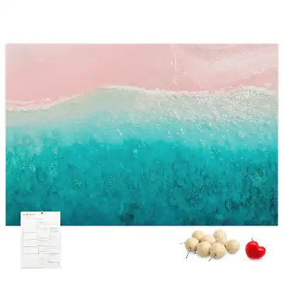 Tableau de liège Côte de plage exotique