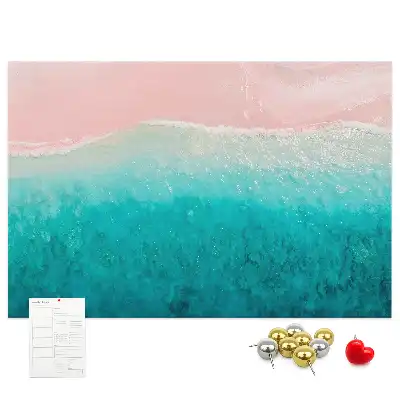 Tableau de liège Côte de plage exotique