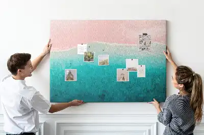 Tableau de liège Côte de plage exotique