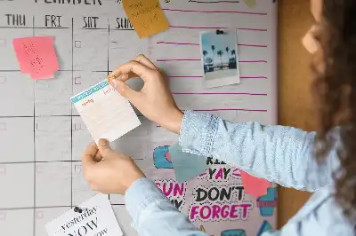 Tableau d’affichage en liège Organisateur de trente jours