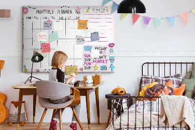 Tableau d’affichage en liège Organisateur de trente jours
