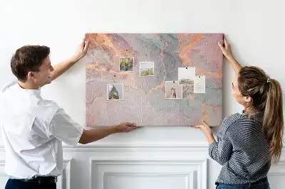 Tableau de liège Structure en marbre élégante
