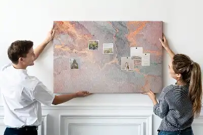 Tableau de liège Structure en marbre élégante