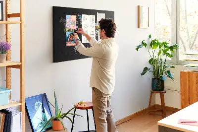 Tableau d’affichage en liège Carte du monde positive
