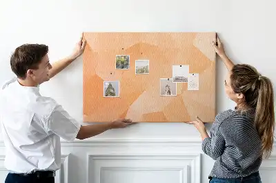 Tableau de liège Formes géométriques triangulaires