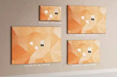 Tableau de liège Formes géométriques triangulaires