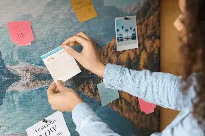Tableau d’affichage en liège Bateaux sur le lac