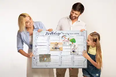 Tableau de liège Note d'anniversaire