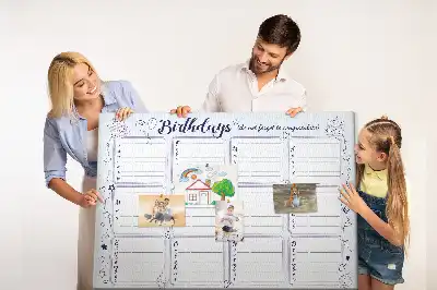 Tableau de liège Note d'anniversaire