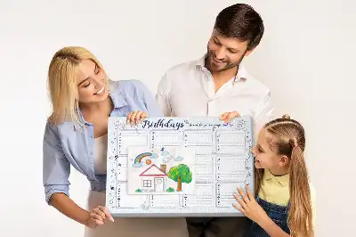 Tableau de liège Note d'anniversaire