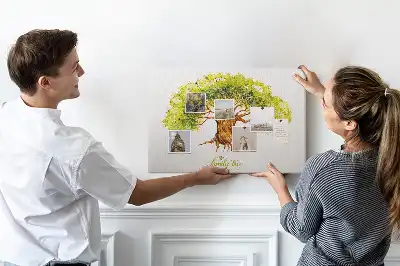 Tableau de liège Généalogie mémoire des générations