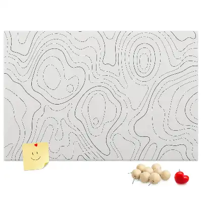 Tableau en liège décoratif avec motif taches d'encre artistiques