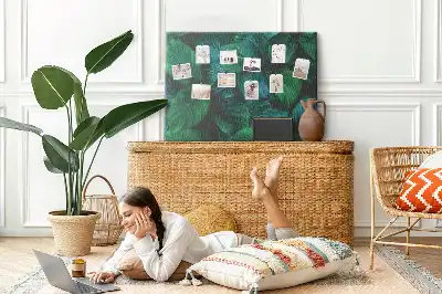 Tableau de liège Nature feuilles