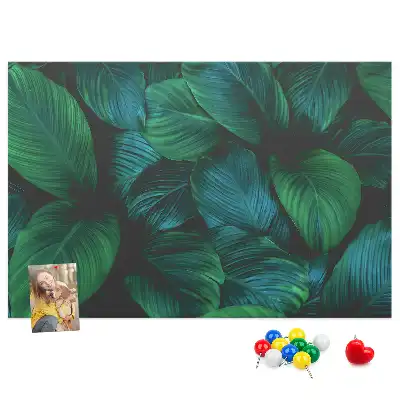 Tableau de liège Nature feuilles